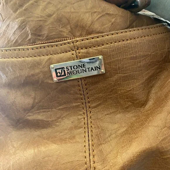 Leather Brown Stone Mountain Purse - Picture 2 of 3